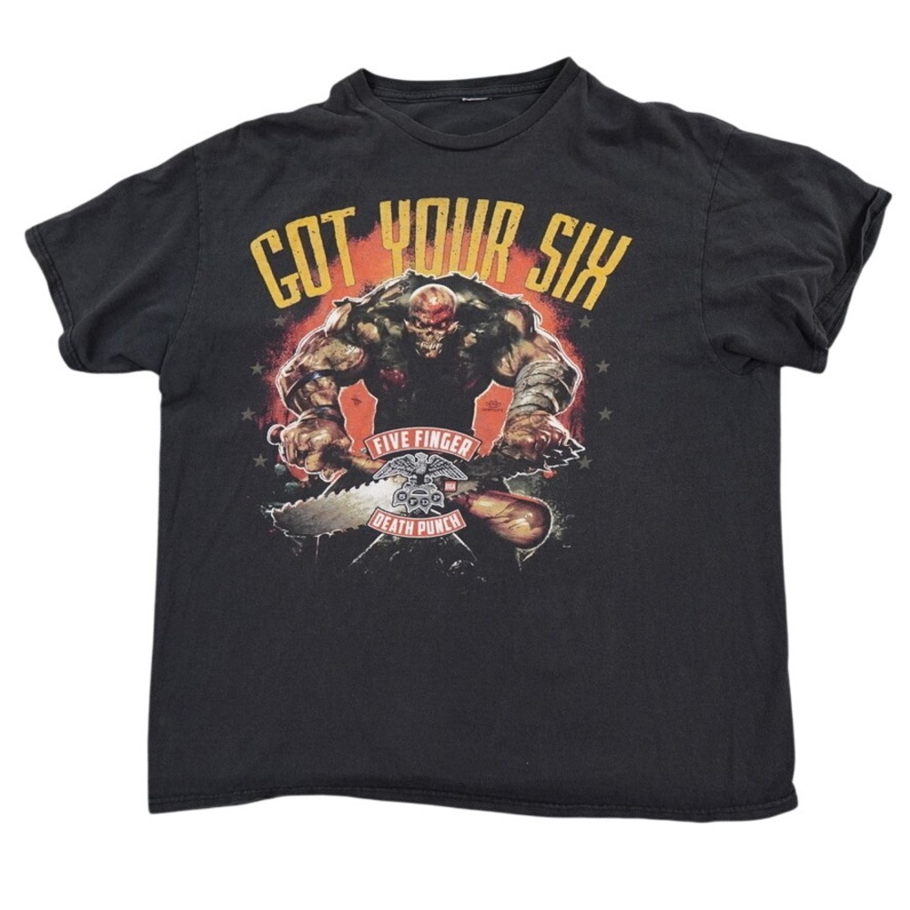 Five Finger Death Punch 5FDP T Shirt Mens XL Black Got Your Six Heavy Metal